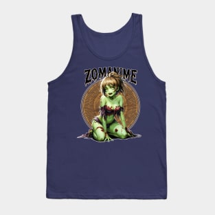 Zombie Anime girl, ZOMANIME cute monster kawaii anime tee Tank Top